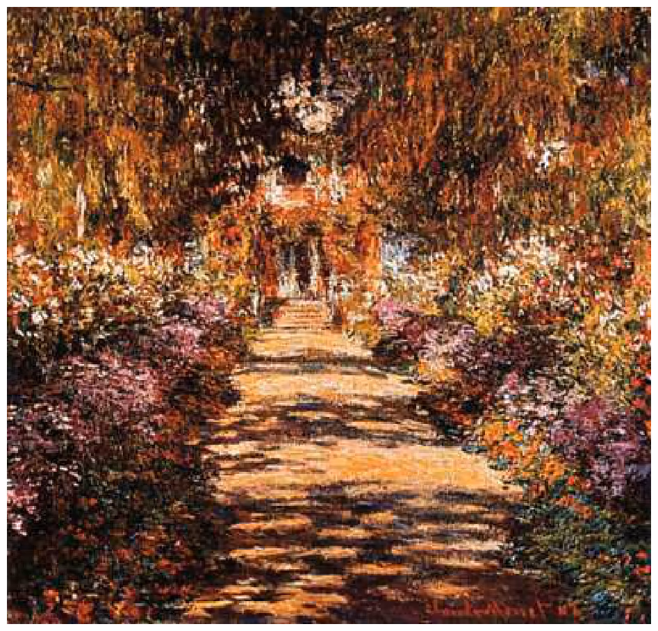 ”Garden path at Giverny” av Claude Monet