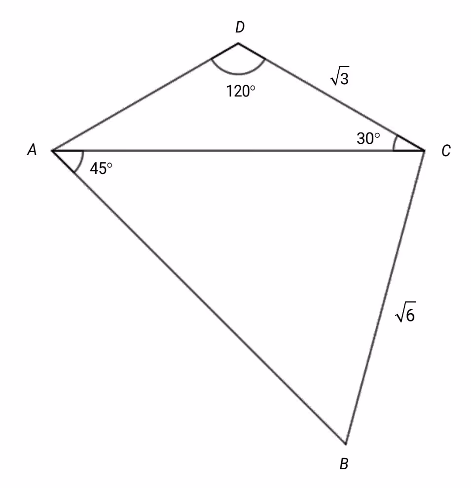 Figur med firkant ABCD
