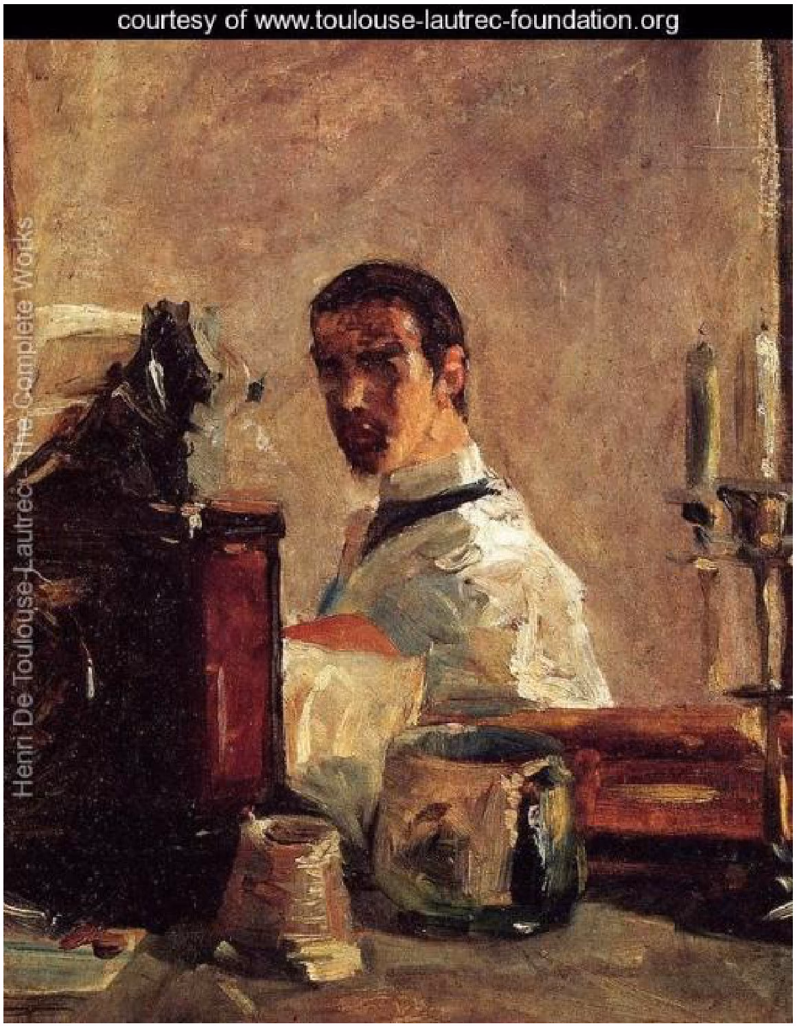 Henri Toulouse-Lautrec: Selvportrett foran speil