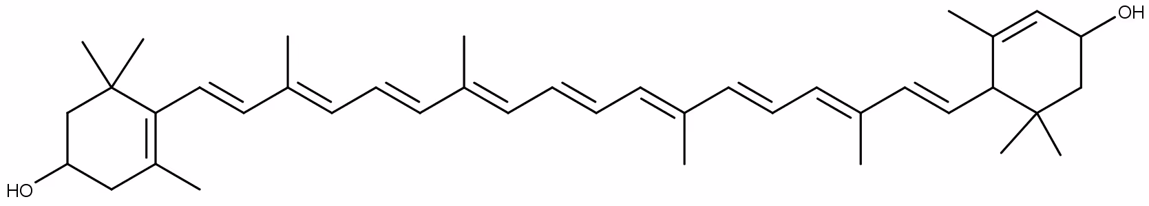 Skjelettformel for lutein